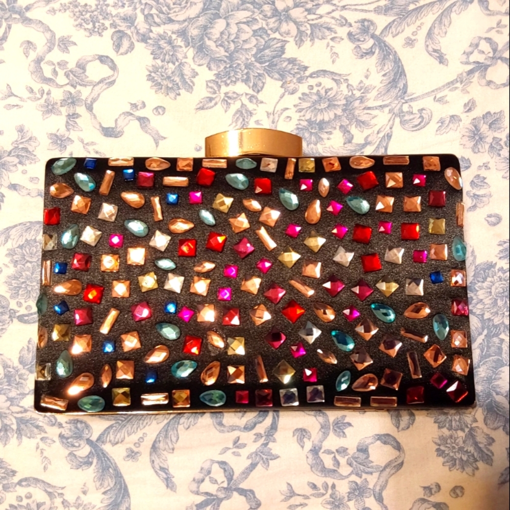 NWOT Sparkly Evening Clutch/ Shoulder Bag